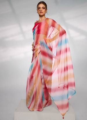 Attrctive These Fancy Saree in Fine Colored.These Saree Are Organza And Blouse is Fabricated On Art Silk Pair.Its Beautified With Disigner Printed.