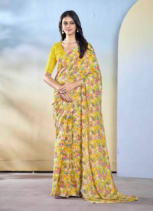 Grab These Festive Ready To Wear Saree in Fine Colored.These Saree is Fabricated On Georgette Pair With Mono Banglori Blouse.Its Beautified Designer Printed.