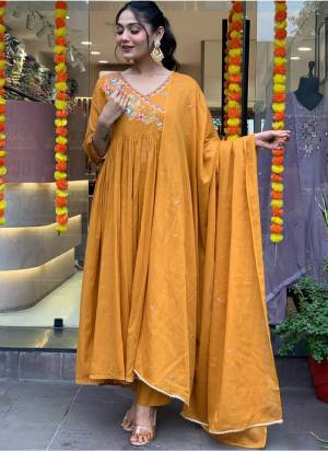 Attrective These Suit in Fine Colored Pair With Bottom And Dupatta.These Top And Bottom Are Fabricated On Viscose Chanderi Pair With Chanderi Dupatta.Its Beautified With Designer Embroidery Work .