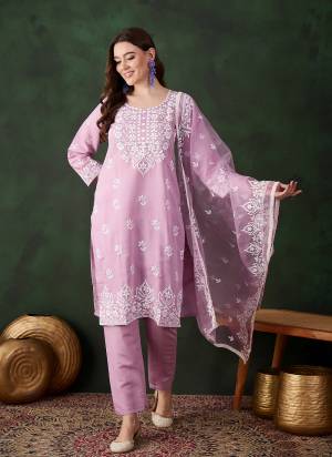 Attrective These Beautiful Looking Readymade Suits With Dupatta.These Suit is Fabricated On Top Are Roman Silk And Bottom Are Roman Silk And Organza Dupatta .Its Beautified With Designer Chikankari Embroidery Work.