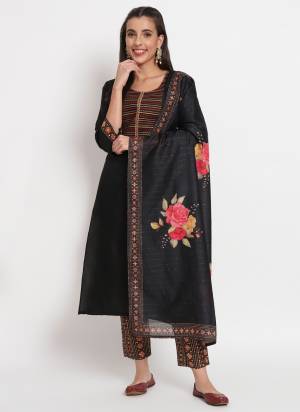 Garb These Beautiful Looking Readymade Suits.These Top Are Magic Cotton And Bottom Are Magic Cotton And Dupatta Are Muslin Fabricated.Its Beautified With Embroidery Work With Printed.