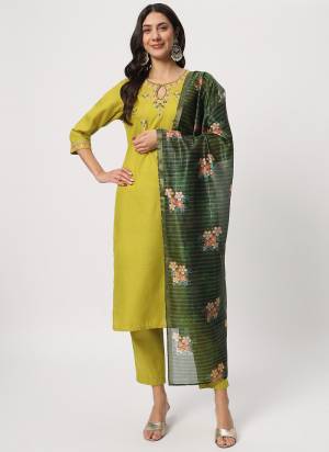 Garb These Beautiful Looking Readymade Suits.These Top Are Cotton And Bottom Are Cotton And Dupatta Are Viscose Fabricated.Its Beautified With Embroidery Work.