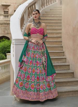 For A Designer Look,Grab These Lehenga Choli in Fine Colored.These Lehenga And Blouse Are Fabricated On Smooth Silk Pair With Georgette Dupatta.Its Beautified With Designer Foil Printed With Embroidery Work.