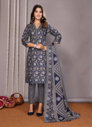 Looking These Beautiful Party Wear Designer Readymade Suits.These Top And Bottom Are Cotton Blend And Dupatta is Fabricated On Viscose.Its Beautified With Designer Foil Printed.