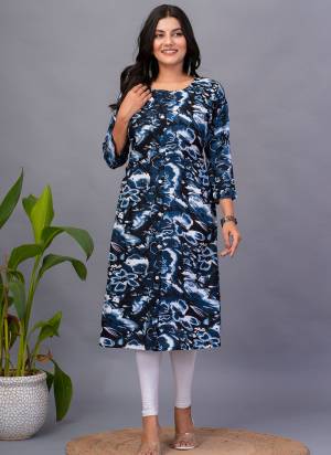 Attrective These Beautiful Looking Readymade Long Kurti.These Kurti Fabricated On Rayon.Its Beautified With Designer Printed.