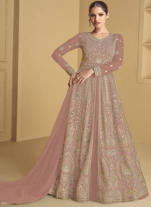 Garb These Party Wear Designer Anarkali Suits in Fine Colored Pair With Dupatta.These Top And Dupatta Are Fabricated On Georgette Pair With Santoon Bottom.Its Beautified With Designer Heavy Embroidery Work.