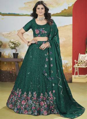 For A Fancy Designer Look,Grab These Lehenga Choli With Dupatta in Fine Colored.These Lehenga And Choli Are Chinon And Dupatta Are Fabricated On Georgette Pair.Its Beautified With Designer Sequance,Multy Thread Embroidery Work.