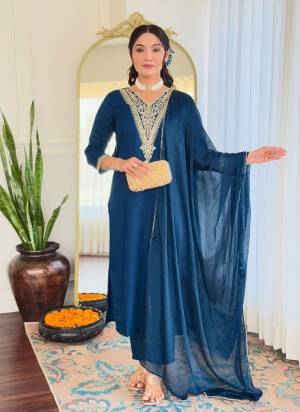 Attrective These Suit in Fine Colored Pair With Bottom And Dupatta.These Top And Bottom Are Fabricated On Rayon Pair With Silk Chiffon Dupatta.Its Beautified With Designer Embroidery Work .