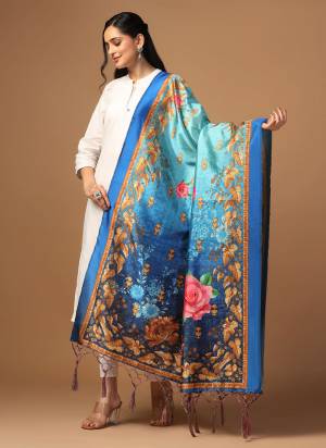 Grab These Beautiful Colored Ethnic Dupatta.This Dupatta is Fabricated On Beautiful Assam Silk Fabric . It Is Beautified With Beautiful Digital Printed.