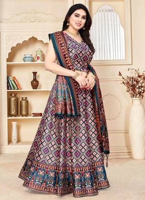 For A Fancy Designer Look,Grab These Lehenga Choli With Dupatta in Fine Colored.These Lehenga Are Satin Silk And Choli Are Silk And Dupatta Are Fabricated On Assam Silk Pair.Its Beautified With Designer Digital Printed.