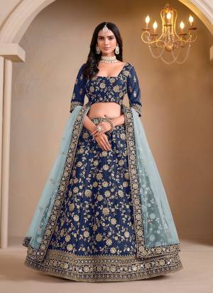 For A Designer Look,Grab These Lehenga Choli in Fine Colored.These Lehenga And Blouse Are Fabricated On Art Silk Pair With Net Dupatta.Its Beautified With Designer Embroidery Work.