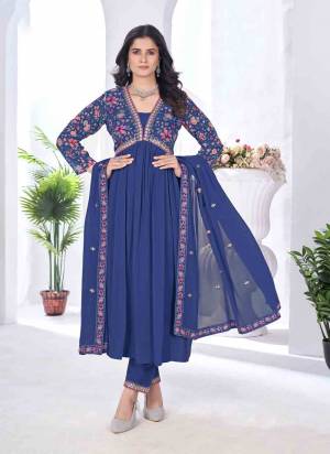 Grab These Beautiful Looking Readymade Top ,Bottom With Dupatta In Fine Colored.These Top And Bottom Are Blooming Georgette And Dupatta is Fabricated On Blooming Georgette.Its Beautified With Designer Digital Printed,Embroidery Work.