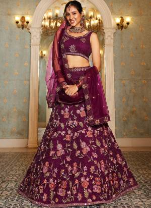 Attrective Looking This Partywear Fine Color Fancy Heavy Designer Choli And Lahenga Fabriced On Net And Dupatta Net In Fabricated Beautified With Attrective Designer Heavy Thread,Coding Embroidery Work. Buy Now.