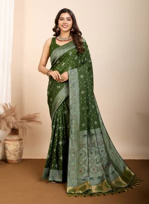 Attrective This Partywear Saree Paired With Blouse.This Saree And Blouse Are Soft Silk Based Fabric With Wevon Meenakari Rich Pallu Designer. Buy This Pretty Saree Now.