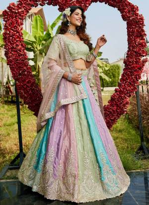 Attrective Looking This Partywear Fine Color Fancy Heavy Designer Choli And Lahenga Fabriced On Organza And Dupatta Organza In Fabricated Beautified With Attrective Designer Heavy Thread,Sequance Embroidery Work. Buy Now.