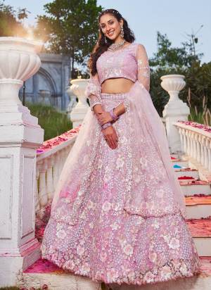 Attrective Looking This Partywear Fine Color Fancy Heavy Designer Choli And Lahenga Fabriced On Satin And Dupatta Net In Fabricated Beautified With Attrective Designer Heavy Thread,Sequance Embroidery Work. Buy Now.