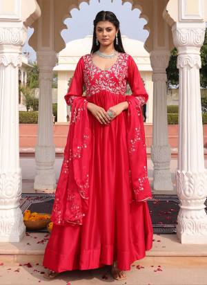 Attrective Looking These Anarkali Suit in Fine Colored Pair With Bottom And Dupatta.These Top Are Rangoli Silk And Dupatta Are Fabricated On Rangoli Silk Pair With Crepe Bottom.Its Beautified With Designer Embroidery Work.