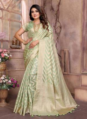 Garb These Party Wear Saree in Fine Colored.These Saree And Blouse is Fabricated On Organza.Its Beautified With Wevon Jari Designer.
