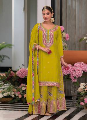 Garb These Designer Plazzo Suits in Fine Colored Pair With Dupatta.These Top Are Chinon And Dupatta Are Fabricated On Chinon Pair With Chinon Bottom.Its Beautified With Heavy Designer Jari,Sequance Embroidery Work