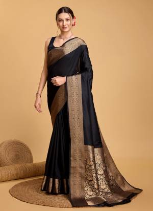 Attrective This Partywear Saree Paired With Blouse.This Saree And Blouse Are Soft Silk Based Fabric With Wevon Jari Rich Pallu Designer. Buy This Pretty Saree Now.