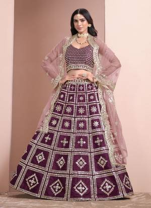 For A Designer Look,Grab These Lehenga Choli in Fine Colored.These Lehenga And Blouse Are Fabricated On Art Silk Pair With Net Dupatta.Its Beautified With Designer Sequance Embroidery Work.