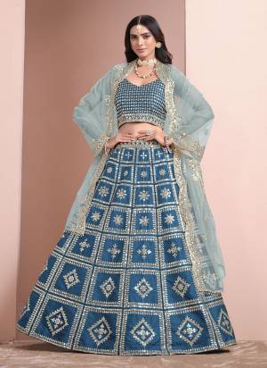 For A Designer Look,Grab These Lehenga Choli in Fine Colored.These Lehenga And Blouse Are Fabricated On Art Silk Pair With Net Dupatta.Its Beautified With Designer Sequance Embroidery Work.