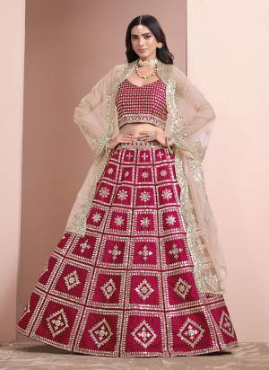 For A Designer Look,Grab These Lehenga Choli in Fine Colored.These Lehenga And Blouse Are Fabricated On Art Silk Pair With Net Dupatta.Its Beautified With Designer Sequance Embroidery Work.