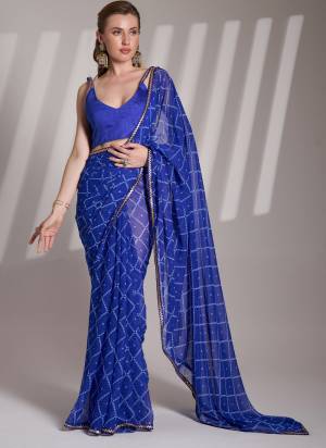 Attrctive These Fancy Party Wear Saree in Fine Colored.These Saree Are Georgette And Blouse is Fabricated On Art Silk Pair.Its Beautified With Disigner Printed,Lace.