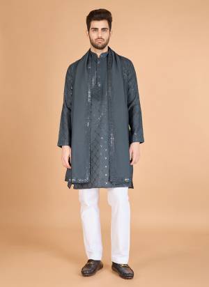 Grab These Party Wear Readymade Kurta With Dupatta Pair in Fine Colored.These Kurta And Dupatta Are Viscose Silk Fabricated on Pair.Its Beautified With Designer Thread Sequance Embroidery Work.