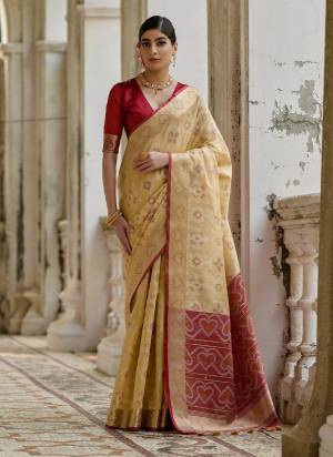 Looking These Festive Wear Saree in Fine Colored.These Saree And Blouse is Fabricated On Raw Silk.Its Beautified With Wevon Ikkat Designer.