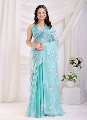 Looking These Party Wear Saree in Fine Colored.These Saree Are Jimmi Choo And Blouse is Mono Banglori Silk Fabricated.Its Beautified With Designer Sequance Embroidery Work.