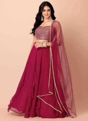 For A Designer Look,Grab These Lehenga Choli in Fine Colored.These Lehenga And Blouse Are Fabricated On Georgette Pair With Dupatta Are Soft Net.Its Beautified With Designer Sequance,Jari Embroidery Work.