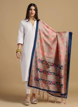 Grab These Beautiful Colored Ethnic Dupatta.This Dupatta is Fabricated On Beautiful Assam Silk Fabric . It Is Beautified With Beautiful Digital Printed.