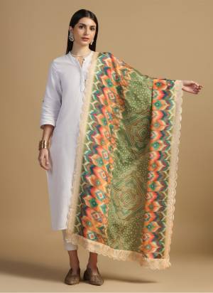 Grab These Beautiful Colored Ethnic Dupatta.This Dupatta is Fabricated On Beautiful Chinon Silk Fabric . It Is Beautified With Beautiful Digital Printed With Embroidery Work.