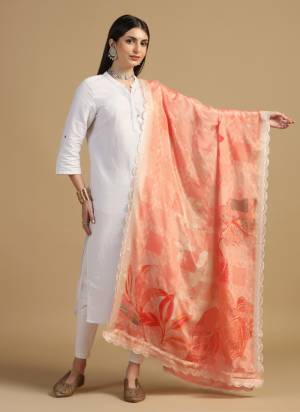 Grab These Beautiful Colored Ethnic Dupatta.This Dupatta is Fabricated On Beautiful Chinon Silk Fabric . It Is Beautified With Beautiful Digital Printed With Embroidery Work.