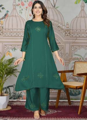 Attrective These Designer Top With Bottom In Fine Colored Pair.These Top And Bottom Are Fabricated On Gajji Silk Pair.Its Beautified With Designer Embroidery Work.