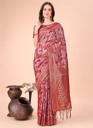 Looking These Fastive Wear Saree in Fine Colored.These Saree And Blouse is Fabricated On Cotton.Its Beautified With Weavon Jacquard Designer With Printed.