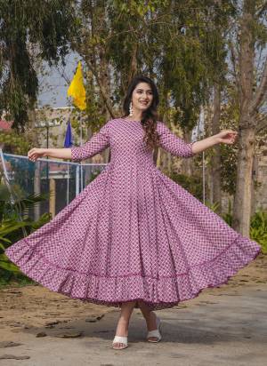 Attrective Looking These Beautiful Looking Readymade Gown.These Gown Are Heavy Rayon Fabricated.Its Beautified With Designer Digital Printed.