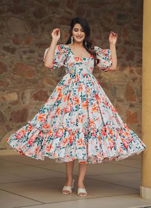 Attrective Looking These Beautiful Looking Readymade Gown.These Gown Are Heavy Rayon Fabricated.Its Beautified With Designer Digital Printed.