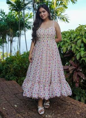 Attrective Looking These Beautiful Looking Readymade Gown.These Gown Are Heavy Rayon Fabricated.Its Beautified With Designer Digital Printed.