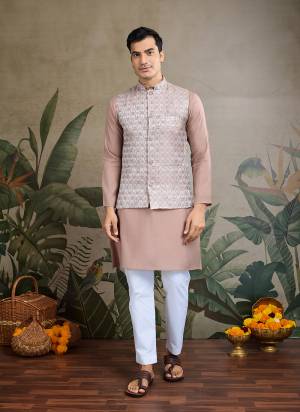For A Festive Wear,Grab These Readymade Kurta With Koti in Fine Colored.