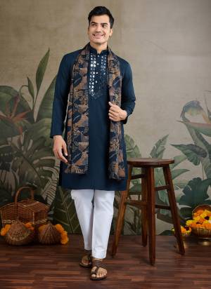 For A Festive Wear,Grab These Readymade Kurta With Dupatta in Fine Colored.