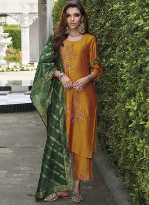 Garb These Beautiful Looking Readymade Suits With Dupatta.These Suit is Fabricated On Top Are Viscose Silk And Bottom Are Viscose Silk And Jacquard Silk Dupatta .Its Beautified With Designer Thread Embroidery,Hand Work,Wevon Dupatta.