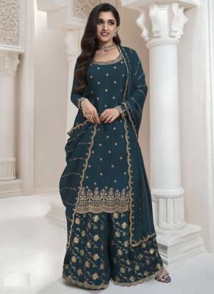 Looking These Party Wear Designer Sharara Suits in Fine Colored Pair With Dupatta.These Top Are Chinon And Dupatta Are Fabricated On Chinon Pair With Chinon Bottom.Its Beautified With Wevon Designer, Embroidery Work