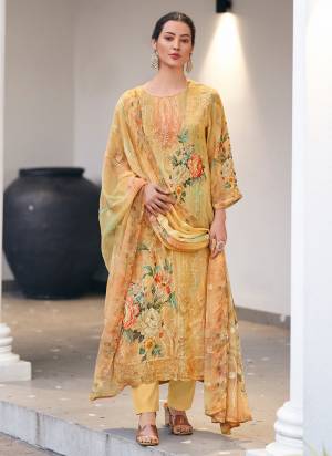 Garb These Party Wear Suit in Fine Colored Pair With Bottom And Dupatta.These Top Are Georgette And Dupatta Are Fabricated On Georgette Pair With Dull Santoon Bottom.Its Beautified With Designer Digital Printed, Embroidery Work.