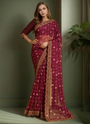 Looking These Party Wear Saree in Fine Colored.These Saree Are Georgette And Blouse is Banglori Fabricated.Its Beautified With Designer Printed With Embroidery Cut Work.