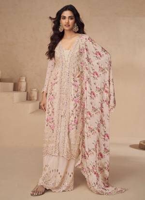 Garb These Party Wear Designer Plazzo Suits in Fine Colored Pair With Dupatta.These Top Are Chinon And Dupatta Are Fabricated On Chinon Pair With Chinon Bottom.Its Beautified With Printed,Designer Heavy Embroidery Work