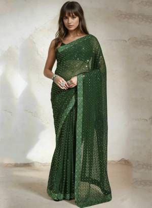 Garb These Party Wear Saree in Fine Colored.These Saree Are Georgette And Blouse is Banglori Fabricated.Its Beautified With Designer Sequance Chokdi Embroidery Work.