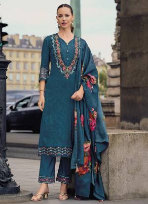 Garb These Beautiful Looking Readymade Suits With Dupatta.These Suit is Fabricated On Top Are Viscose Silk And Bottom Are Viscose Silk And Russion Silk Dupatta .Its Beautified With Designer Multy Thread Embroidery Work With Digital Printed Dupatta.