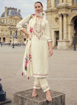 Garb These Beautiful Looking Readymade Suits With Dupatta.These Suit is Fabricated On Top Are Viscose Silk And Bottom Are Viscose Silk And Russion Silk Dupatta .Its Beautified With Designer Multy Thread Embroidery Work With Digital Printed Dupatta.